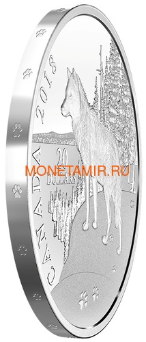  20  2018  (Canada 20$ 2018 Paw Prints on the Edge Wolf)..60 (,  1)