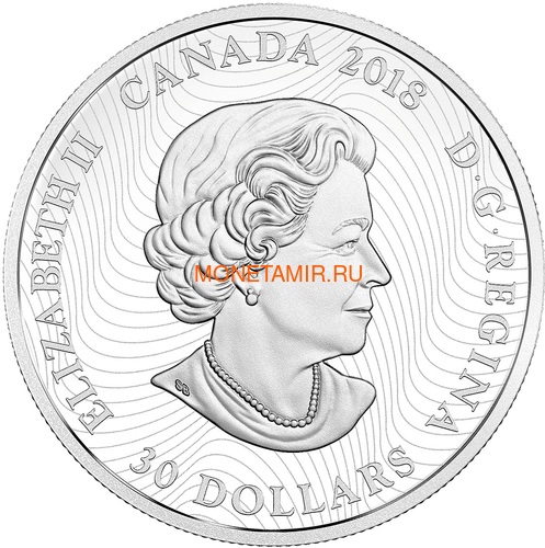  30  2018         (Canada 30$ 2018 Glow-In-The-Dark Coin Arctic Animals and Northern Lights Snowy Owl)..60 (,  2)