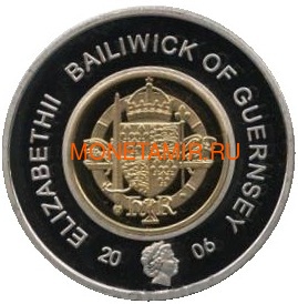  2  2006  V      (Guernsey 2 pounds 2006 Henry V Lancaster Dynasty Royal Dynasties of England)..000076013263/85D (,  1)