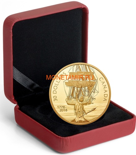  30  2018   (Canada 30$ 2018 HMS Resolution 2 oz Pure Silver Gold Plated)..60 (,  2)
