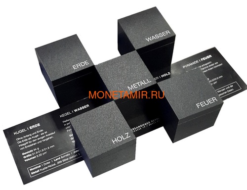  51  2008   3D  5  (Somalia 5x1$ 2008 Geometric Shapes 3D 5 coins set)..001125320516/60 (,  1)