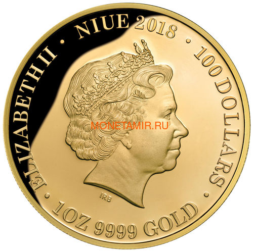  100  2018   (Niue 2018 $100 Deadly & Dangerous Red-Back Spider 1oz Gold Proof)..011624655579 (,  1)