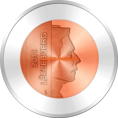  5  2018      (Luxemburg 5 Euro 2018 Castle of Coerich BM Niob)..000671956143/63 (,  2)