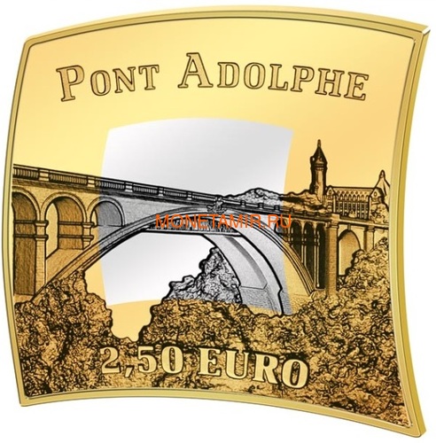  2,5  2017   (Luxemburg 2,5 Euro 2017 Pont Adolphe)..00415456140/63 (,  1)