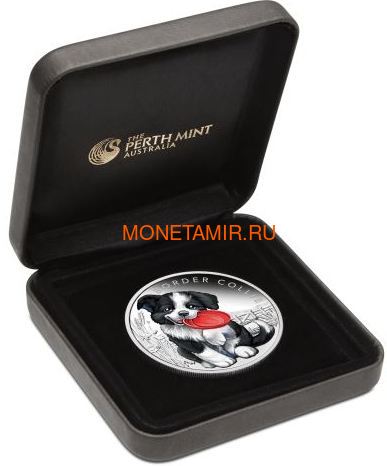  50  2018 -  (Tuvalu 50 cents 2018 Puppies Border Collie 1/2oz Silver)..000268056291/116 (,  2)