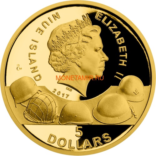  45  2017    1942              (Niue 45$ 2017 Set Gold Coins War 1942 Stalingrad El Alamein Midway Project Manhattan)..005974654790K1,4G (,  5)