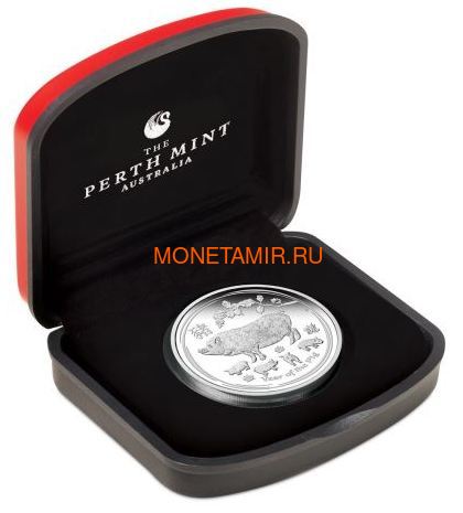  1  2019     (Australia 1$ 2019 Year of the Pig Lunar Proof)..69 (,  2)