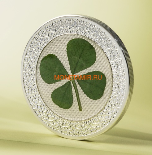  5  2019    (Palau 5$ 2019 Ounce of Luck 4-leaf Clover)..69 (,  2)