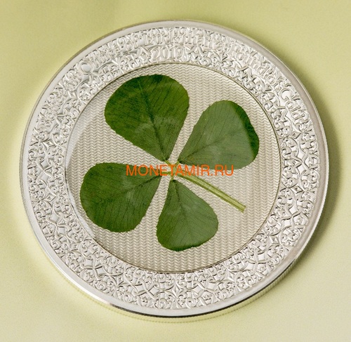  5  2019    (Palau 5$ 2019 Ounce of Luck 4-leaf Clover)..69 (,  3)