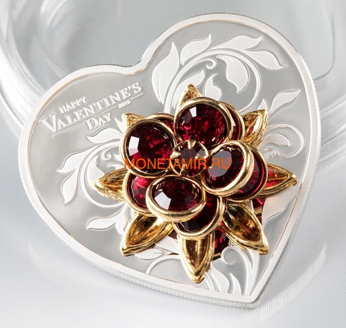   5  2019     (Cook Isl. 5$ 2019 Valentines Day SWAROVSKI)..69 (,  2)