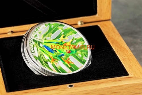   5  2018      (Cook Isl 5$ 2018 Magnificent Life Tree Frog 1Oz.999Silv)..69 (,  4)