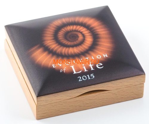  500  2015   (Mongolia 500T 2015 Ammonite Evolution 1oz Silver)..60 (,  3)