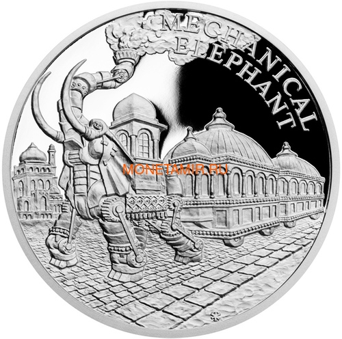  2018  4          (2018 Niue Jules Verne Nautilus Columbiad Mechanical Elephan Albatross 4 coin set)..60 (,  3)