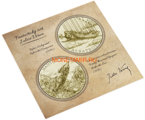 2018  4          (2018 Niue Jules Verne Nautilus Columbiad Mechanical Elephan Albatross 4 coin set)..60 (,  7)