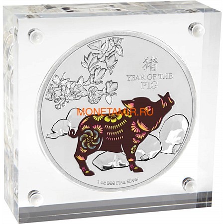  2  2019     (Niue 2$ 2019 Year of the Pig 1oz Silver)..92 (,  2)