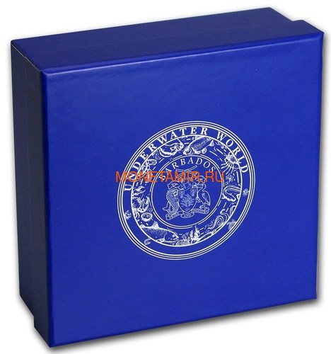  5  2019    (Barbados 5$ 2019 Dolphin Underwater World 3oz Silver)..69 (,  5)
