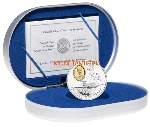  20  1997  CT-114 Tutor    (Canada 20$ 1997 Canadair CT-114 Tutor Edward Higgins Aviation Series 1oz Silver Coin)..68 (,  2)