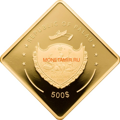  500  2009     (Palau 500$ 2009 The Bismarck Battleships 2,5oz Gold)..60 (,  1)