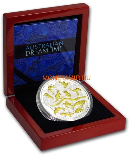  10  2019     (Niue 10$ 2019 Australian Dreamtime 5oz Silver Proof Coin World Money Fair)..67 (,  3)
