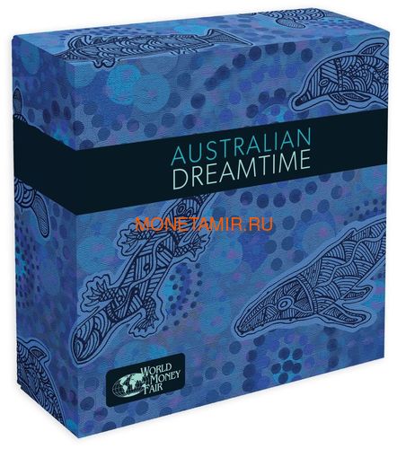  10  2019     (Niue 10$ 2019 Australian Dreamtime 5oz Silver Proof Coin World Money Fair)..67 (,  4)