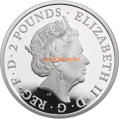  2  2019      (GB 2&#163; 2019 Queen's Beast Yale of Beaufort Silver Coin)..67 (,  1)