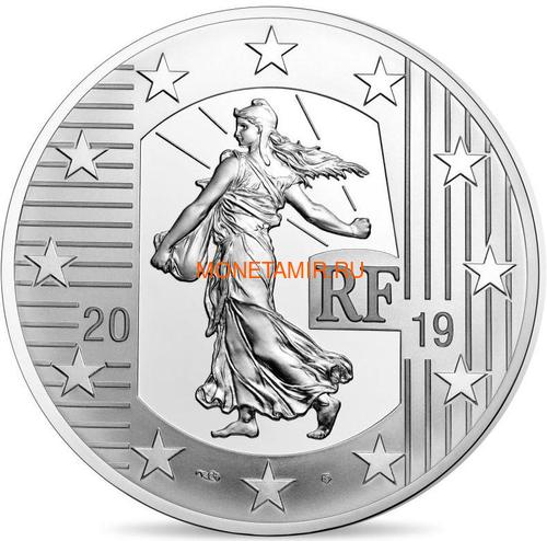  10  2019        (France 10E 2019 The Germinal Franc Silver Proof Coin)..92 (,  1)