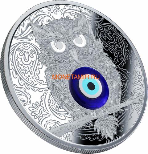  1  2019   (Niue 1$ 2019 Owl Amulet Silver Coin)..67 (,  1)