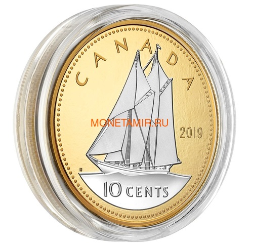 10  2019      (Canada 10 Cent 2019 Big Coin Series Bluenose 5 oz Silver Coin)..67 (,  1)