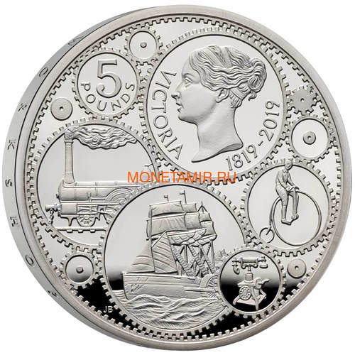  5  2019   200     (GB 5&#163; 2019 200th Anniversary of the Birth of Queen Victoria Silver Proof Coin)..67 (,  1)