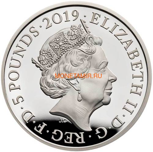  5  2019   200      (GB 5&#163; 2019 200th Anniversary of the Birth of Queen Victoria Silver Proof Piedfort Coin)..67 (,  2)