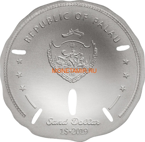  1  2019   II (Palau 1$ 2019 Sand Dollar II)..67 (,  1)