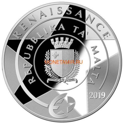  10  2019       - (Malta 10E 2019 Sant Anna Gran Carracca Order of St.John coin silver)..000414457898/67 (,  1)