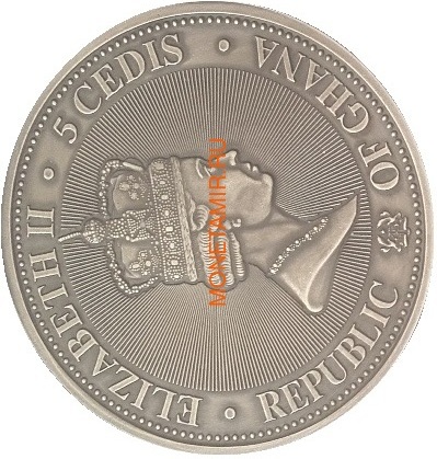  5  2019       (Ghana 5 cedis 2019 Leonardo da Vinci Space Meteorite Northwest Africa 1oz Silver Coin)..65 (,  3)