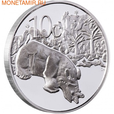  10  2012     (South Africa 10c 2012 Peace Parks Great Mapungubwe Rhino)..000188639132/60 ()