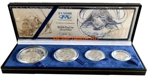   85  2001     ,  4  (South Africa 85c 2001 Wildlife Series Limited Edition Set Of African Buffalo)..000919341613/60 ()