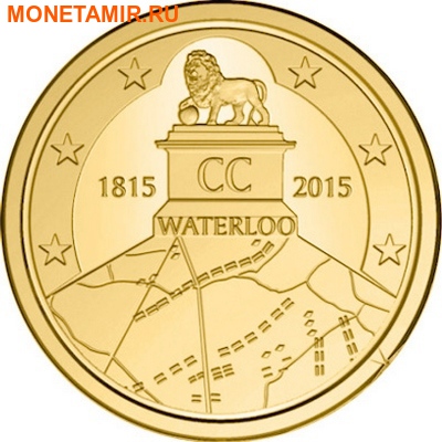  2,5  2015 200      (2015 Belgium 2,5E 200 Yrs Battle of Waterloo Coincard)..000100050800/60 ()