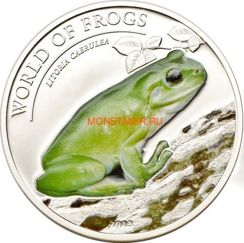 2  2013      (Palau 2$ 2013 Litoria Caerulea World of Frogs)..000202848905/60 ()
