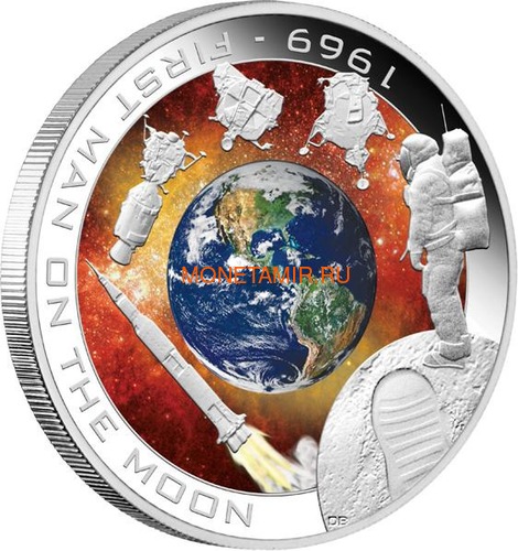   1  2009     (Cook Islands 1$ 2009 First man on the Moon)..60 ()