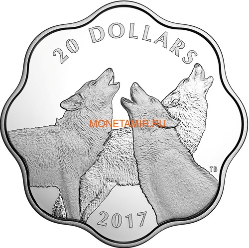  20  2017       () Canada 20$ 2017 EXCLUSIVE Masters Club Coin Series Timber Wolf..60 ()