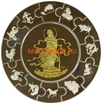  100  2001      (Liberia 2001 100$ Puzzle Coin Lady Kuan Yin 1kg)..60 ()