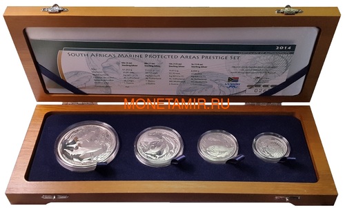  85  2014   Black Musselcracker        4  (South Africa 85c 2014 Marine Areas 4 coin Prestige Set)..002073850461/60 ()