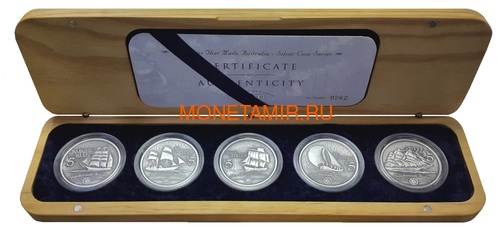   55  1999       5  (Cook Islands 5 Coins Set 1999 Ships that made Australia 2oz)..001784155371/60 ()
