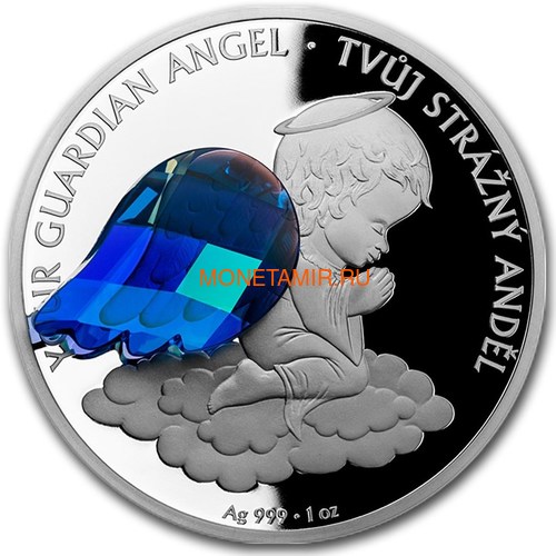  2  2018      (Niue 2$ 2018 Your Guardian Angel Czech Crystal Coins)..000457855437/60 ()