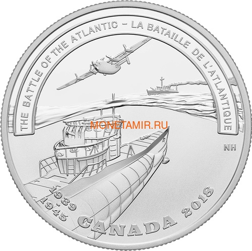  20  2018  B-24 Liberator   U-305  HMCS St. Croix       (Canada 20$ 2018 Second World War Battlefront The Battle of the Atlantic)..60 ()