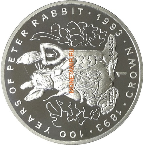  1  1993    100     (Gibraltar 1Cr 1993 Peter Rabbit 100 Years of Peter Rabbit 1oz Silver Proof)..000067617896/64 ()