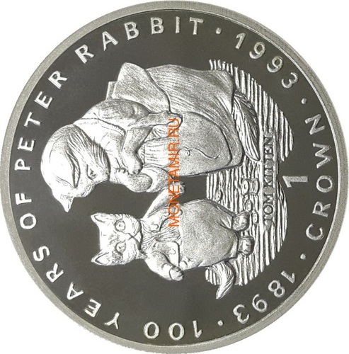  1  1993    100     (Gibraltar 1Cr 1993 Tom Kitten 100 Years of Peter Rabbit Silver Proof 1oz)..000260056244/64 ()