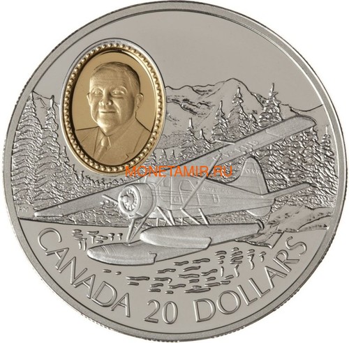  20  1991       (Canada 20$ 1991 Aviation Series De Havilland Beaver Phillip C.Garratt 1oz Silver Coin)..68 ()