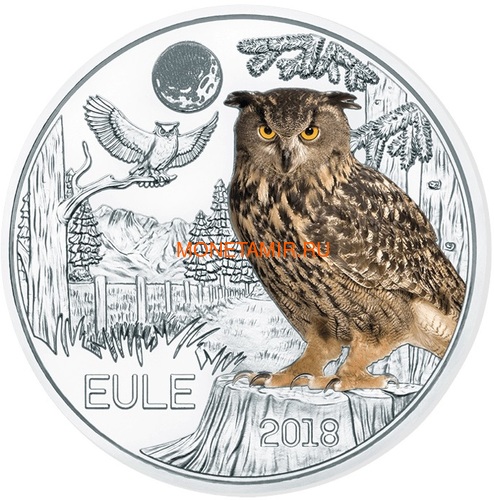  3  2018  (Colourful Creatures The Owl Austria 3 euro 2018)..68 ()