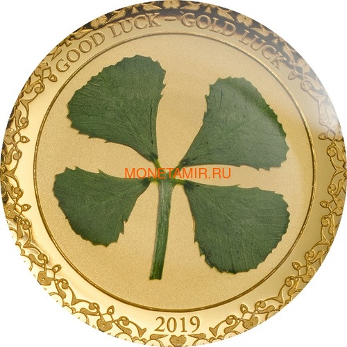  1  2019    (Palau 1$ 2019 Good Luck 4-leaf Clover)..69 ()