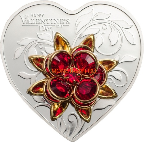   5  2019     (Cook Isl. 5$ 2019 Valentines Day SWAROVSKI)..69 ()